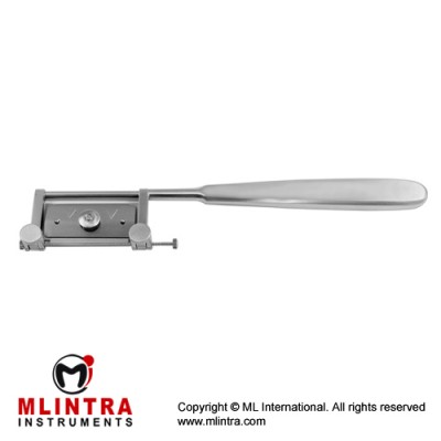 Silver Dermatome / Skin Graft Knife For Usual Razor Blade Stainless Steel, 19 cm - 7 1/2"